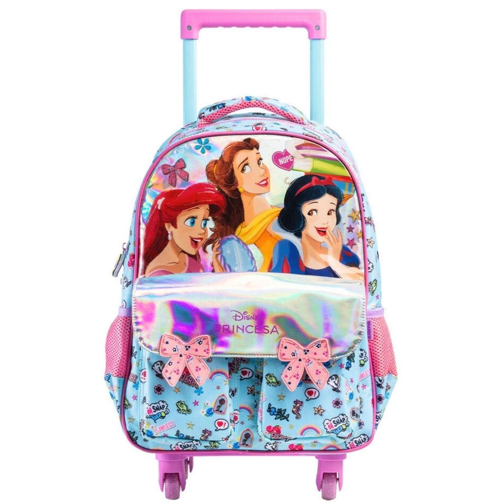 Mochila Princesas 4 Rodas Costas Luxo 14808 Disney