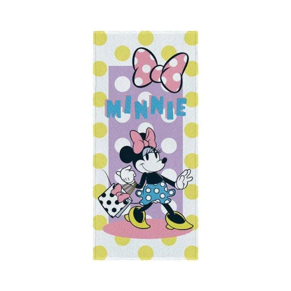 Toalha Banho Minnie Felpuda Estampada 60X120Cm - Lepper