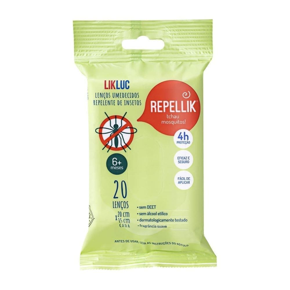 Lenços Repelentes Repellik Proteção Mosquitos Insetos Likluc