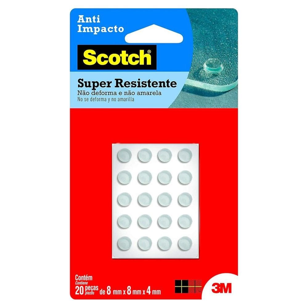 Protetor Anti-Impacto 3M Scotch Redondo Tamanho:Pequeno