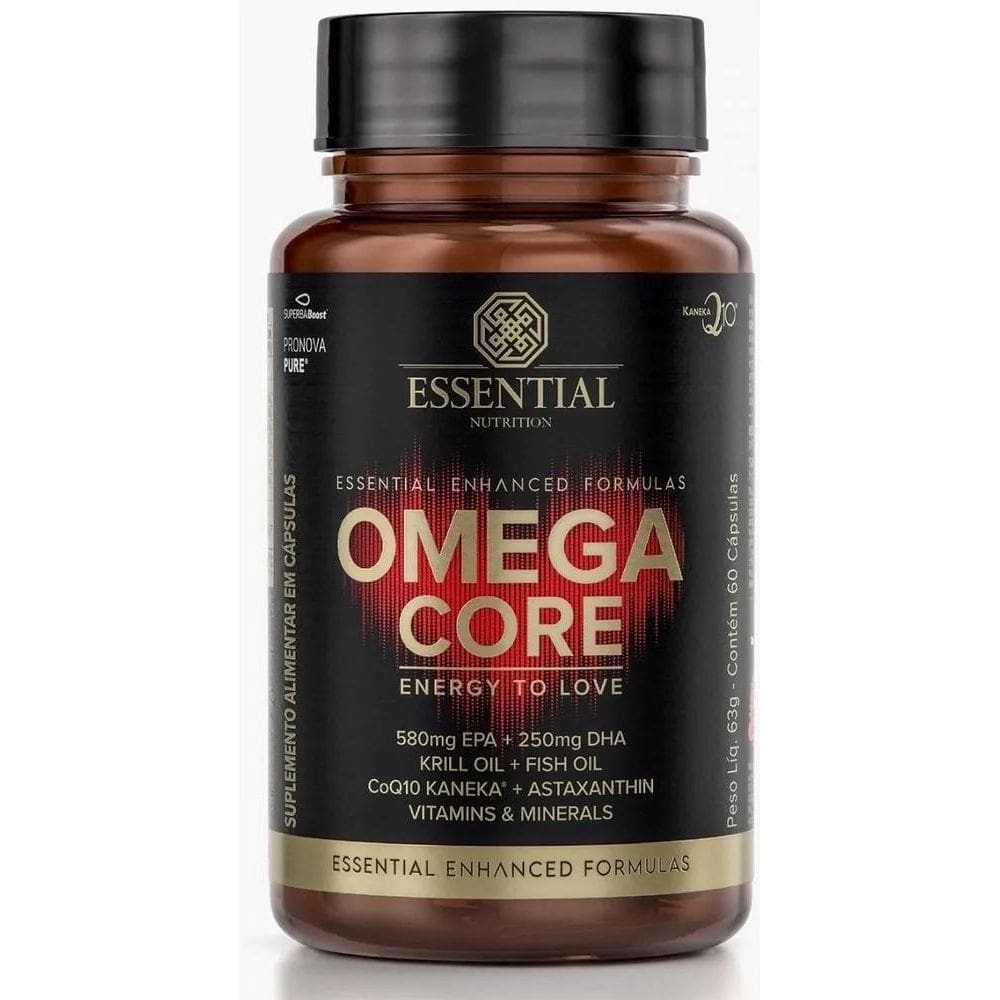 2X Ômega Core Krill + Coq 10 + Astaxantina Essential Nutriti