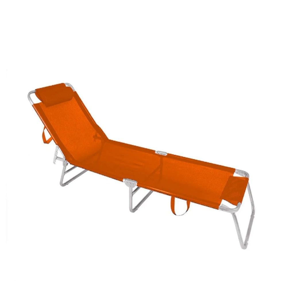 Espreguiçadeira Btf Laranja Em Alumínio Cad0714 Botafogo