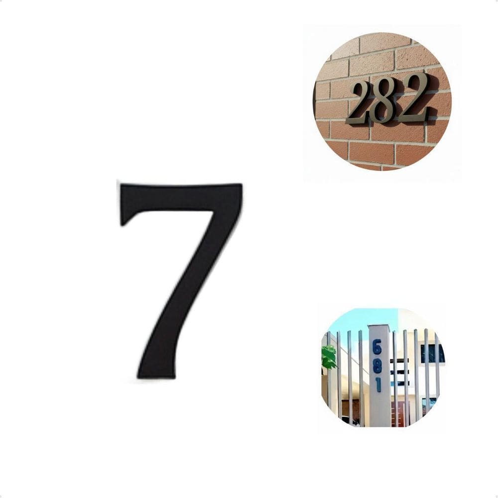 Placa De Número Residencial Design Moderno Minimalista Luxo