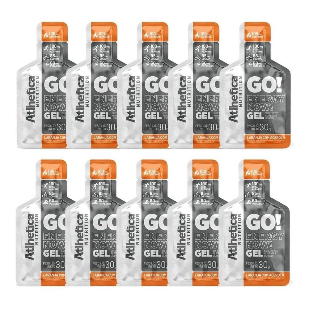 2X Go Energy Now Gel 10 Unidades De 30G Cada Atlhetica Nutr