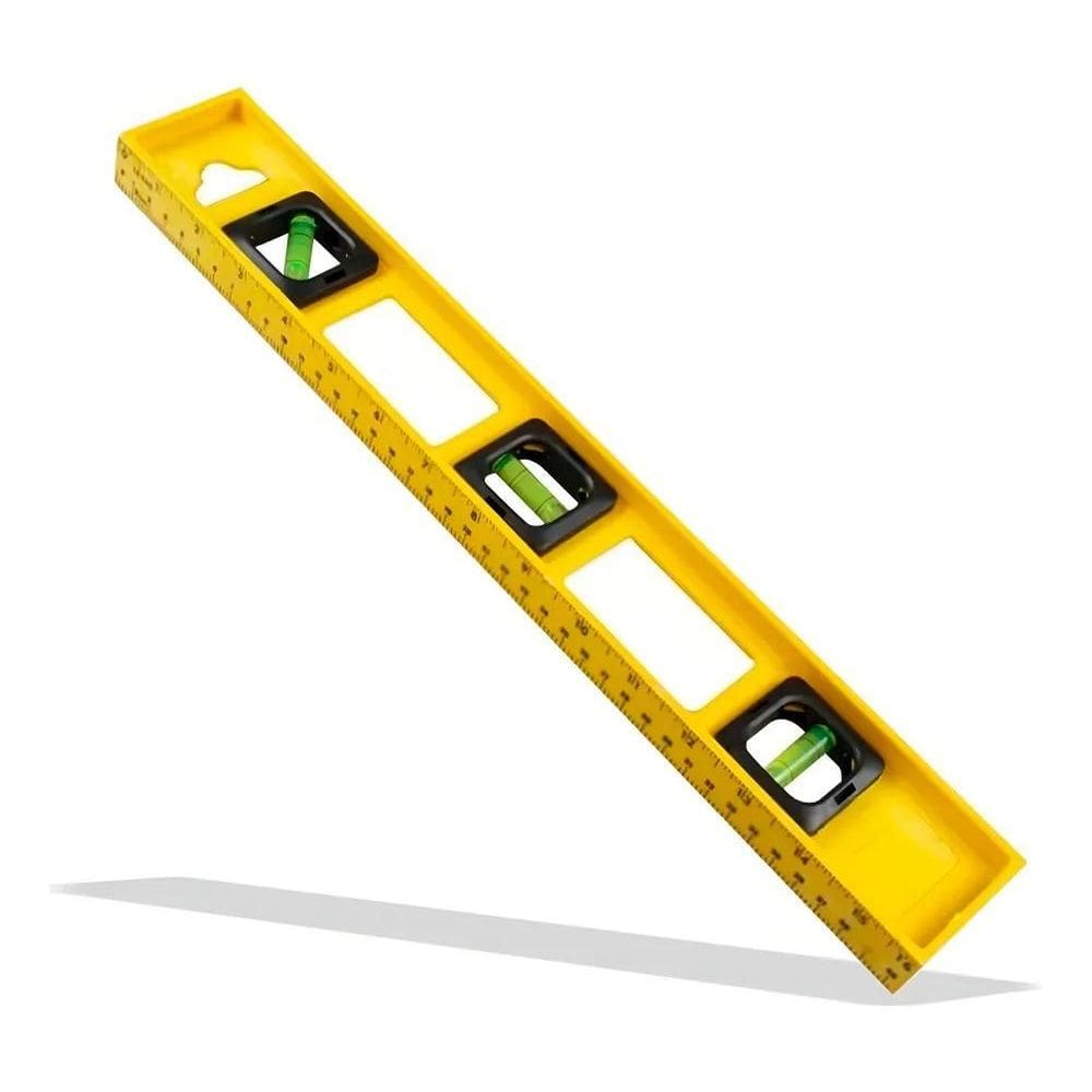 2X Nível De Mão Nivelador Pedreiro Resina 3 Bolhas Régua 50C