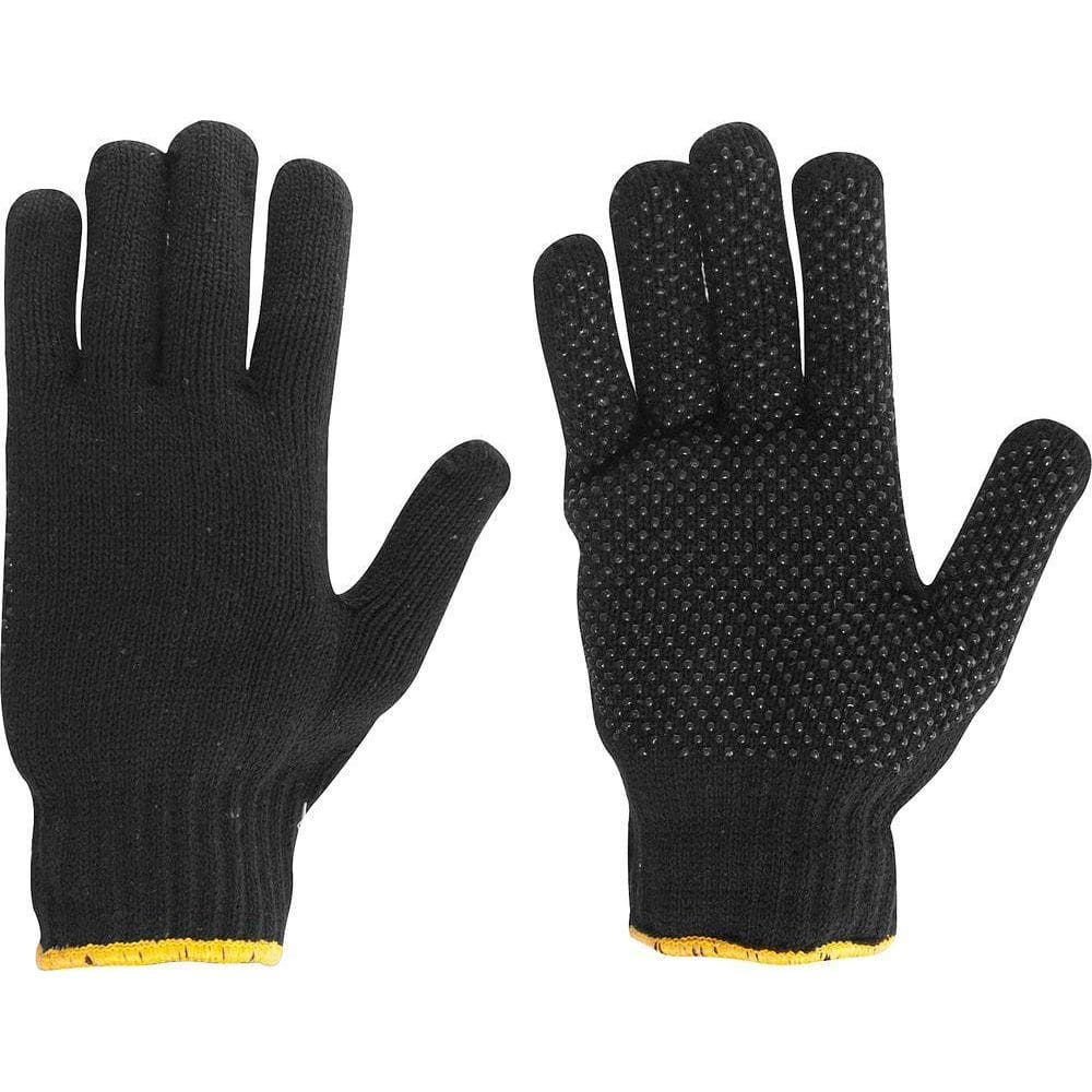 Luva Malha Algodão/Poliéster Preta Pigmentada 4 Fios Vonder