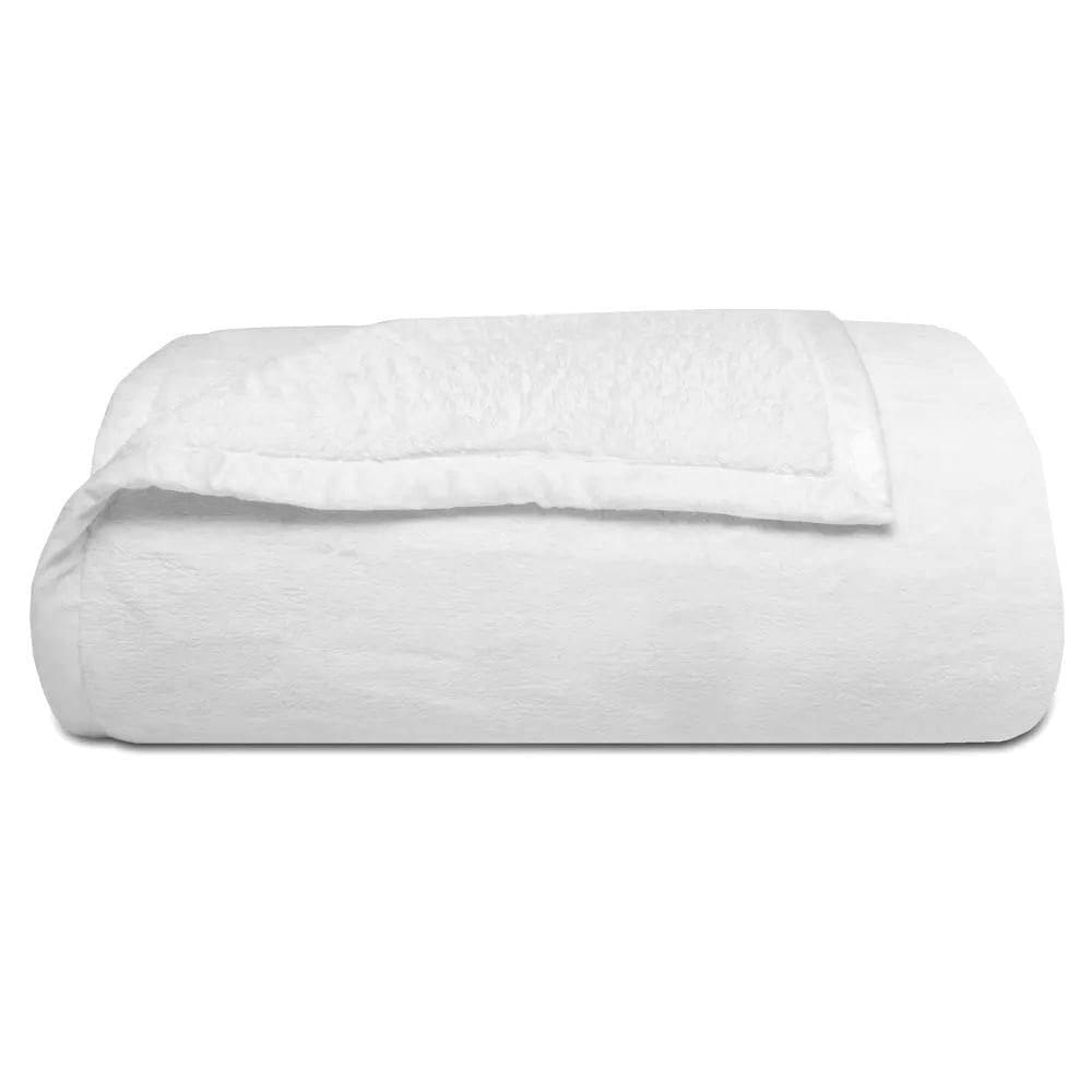 Cobertor Queen De Microfibra Soft Luxo - Naturalle Prata