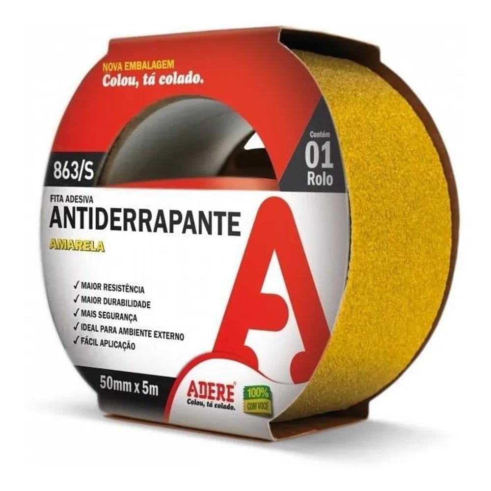 2X Fita Antiderrapante Escada Piso Adere 50Mm X 5M Cor Amare