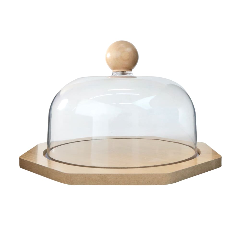 Queijeira Pequena De Mdf Com Tampa De Acrílico