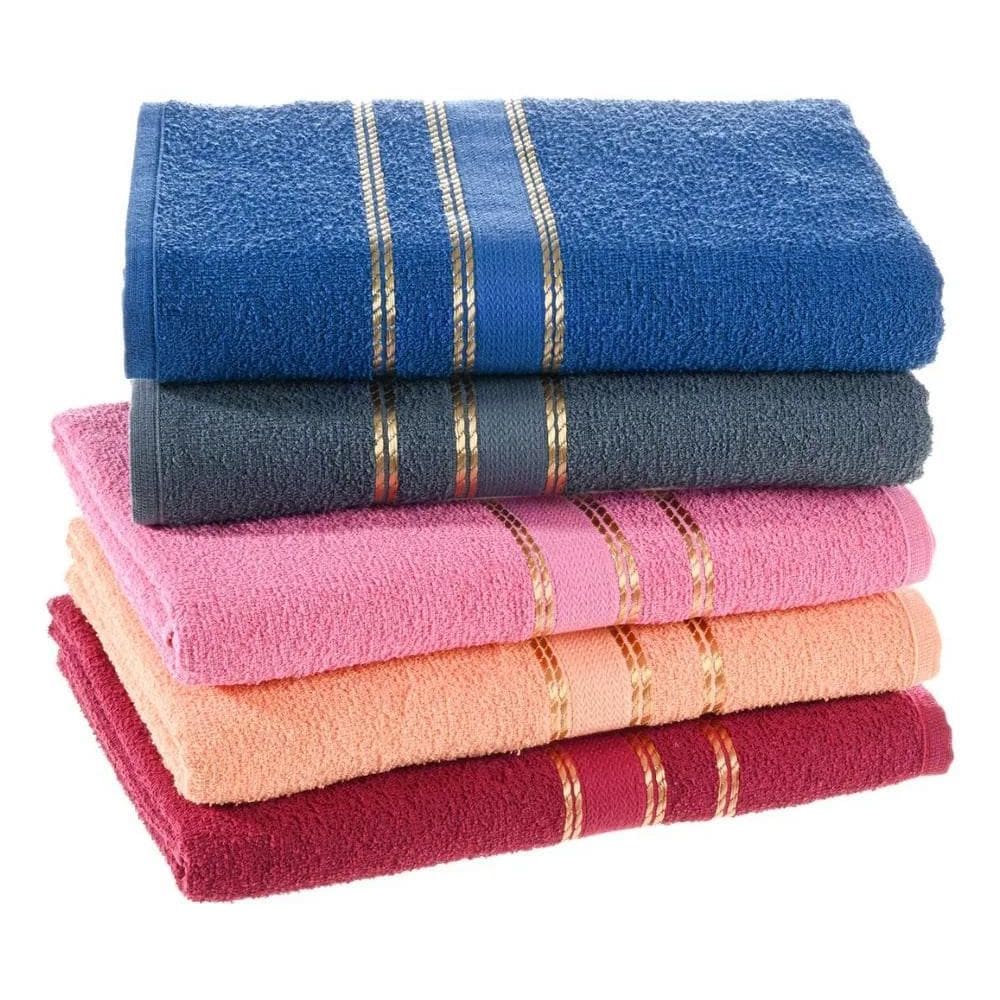 2X Kit 3 Toalha De Banho 100% Algodão Tek Escala