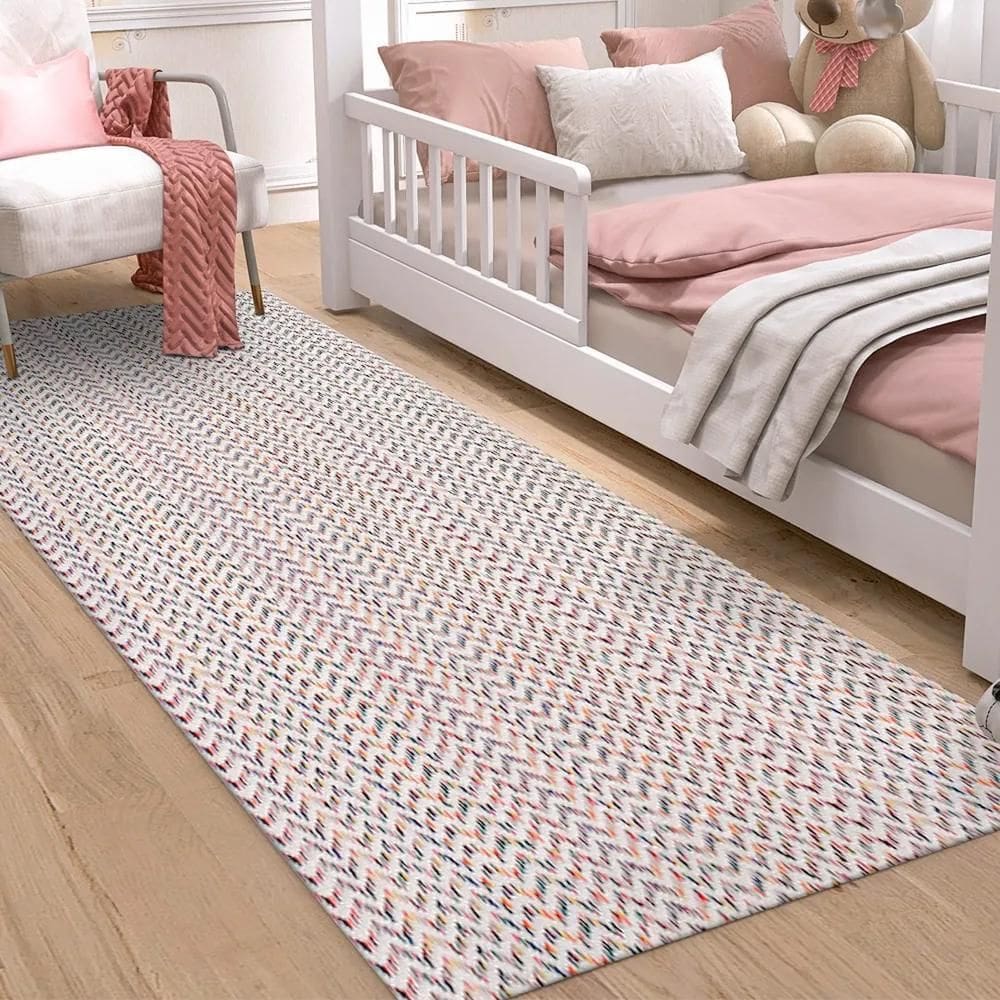 2X Tapete Beira Cama Quarto Infantil 130X45 Antiderrapante K