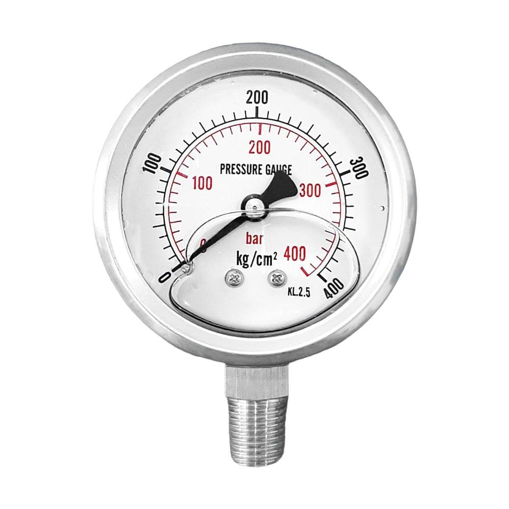 Manometro Hidraulico 400 Bar Rosca 1/4 Modelo Yn60Bf
