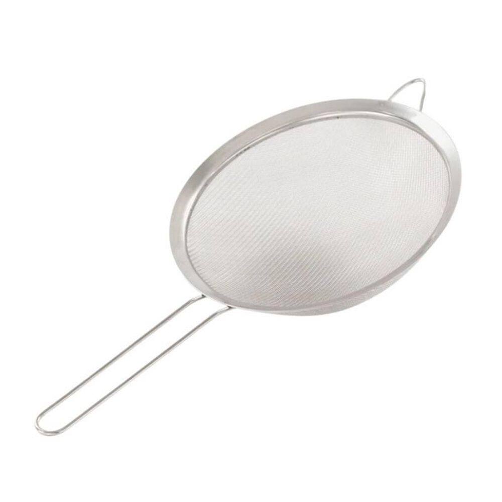 Peneira De Cozinha Aço Inox 19Cm X 08Cm Com Apoio Lateral