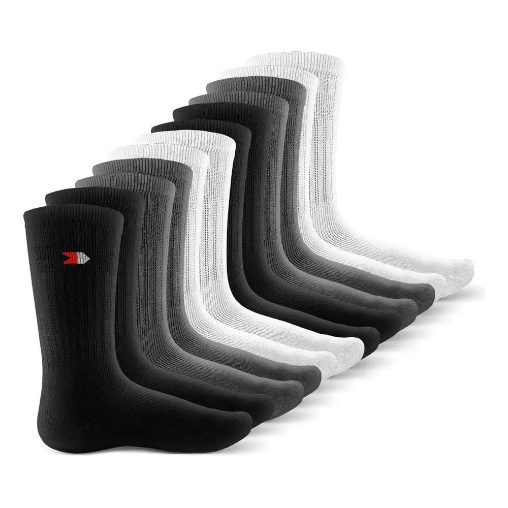 2X Kit 12 Pares Meias Cano Alto Masculina Sandrini Algodão