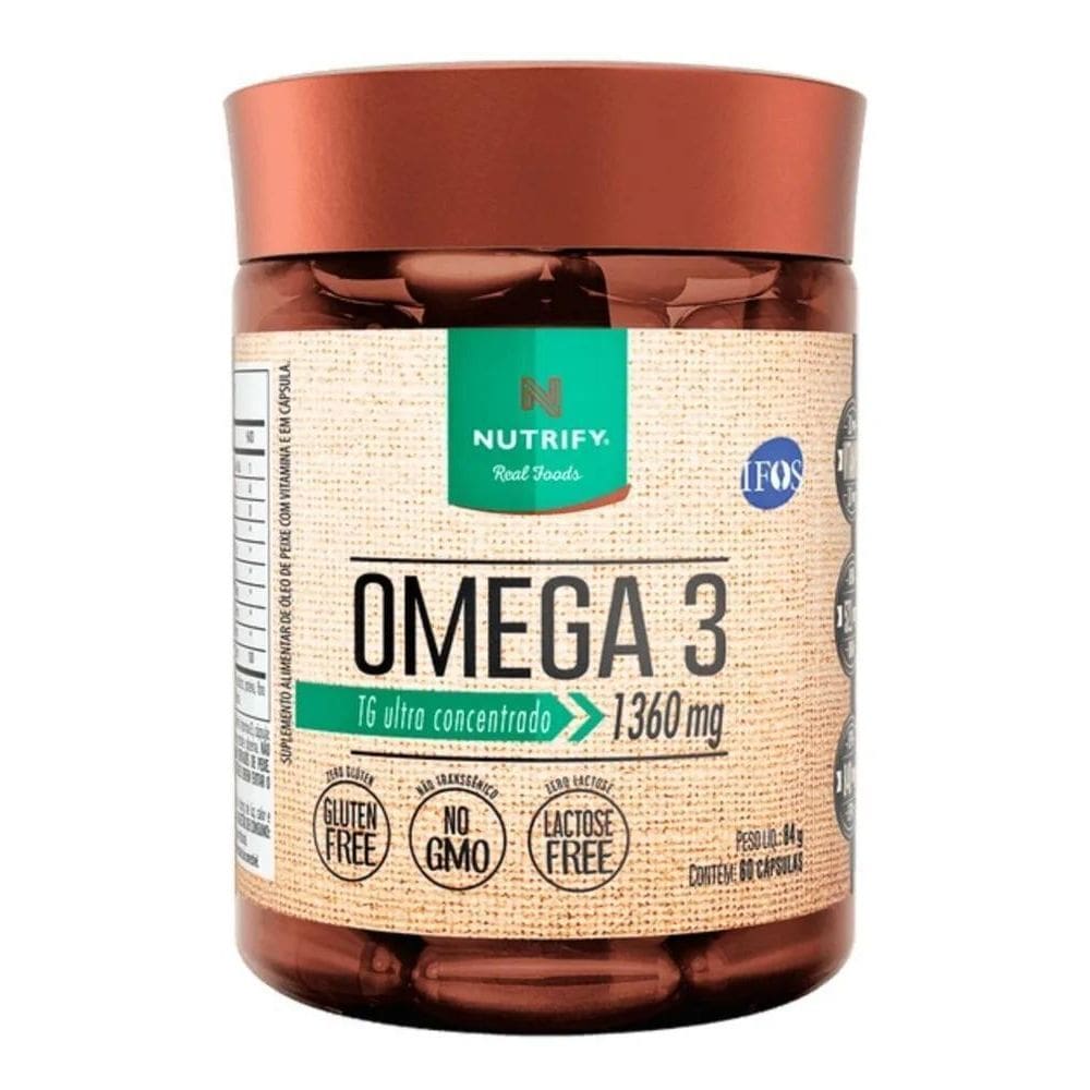 2X Ômega 3 Tg - 1360Mg - 520Mg Dha - 840Mg Epa Nutrify 60 Cá