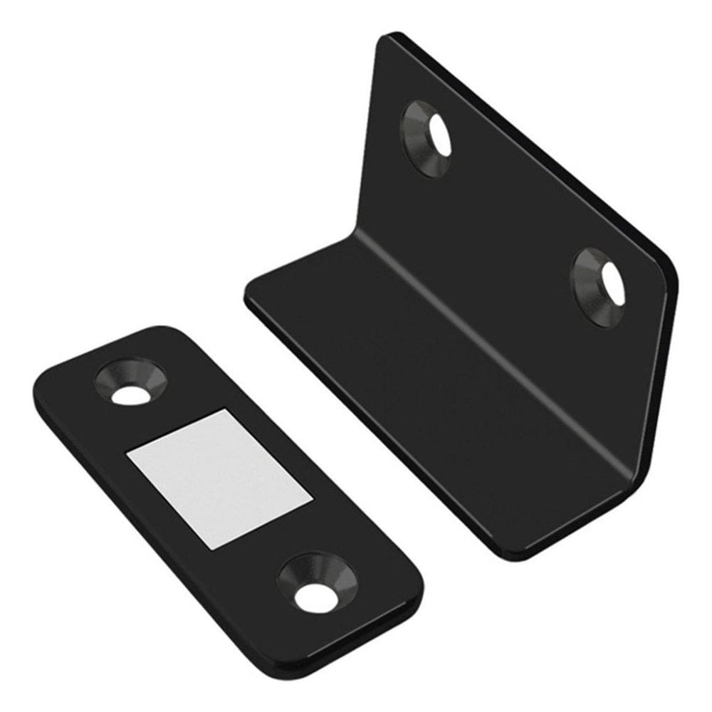 Fecho Magnético Armário Porta Imã Ultra Forte Forma L -Preto