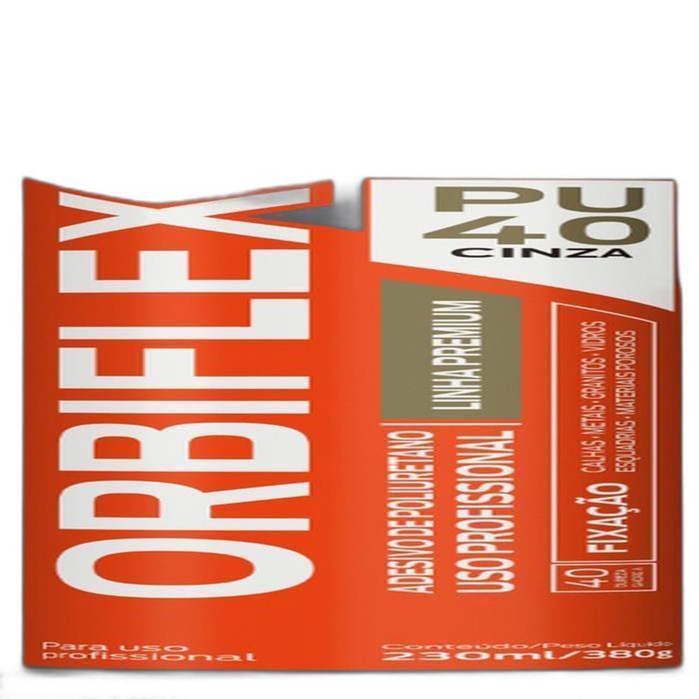 Tubo Pu Cinza Orbi Quimica Orbiflex 380Gr 230 Ml