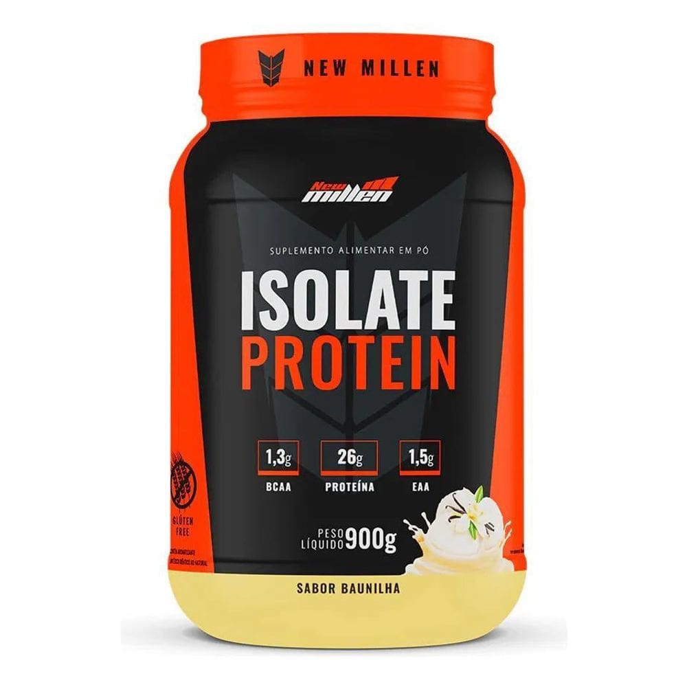 2X Isolate Protein 900G New Millen Iron Man Sabor Baunilha