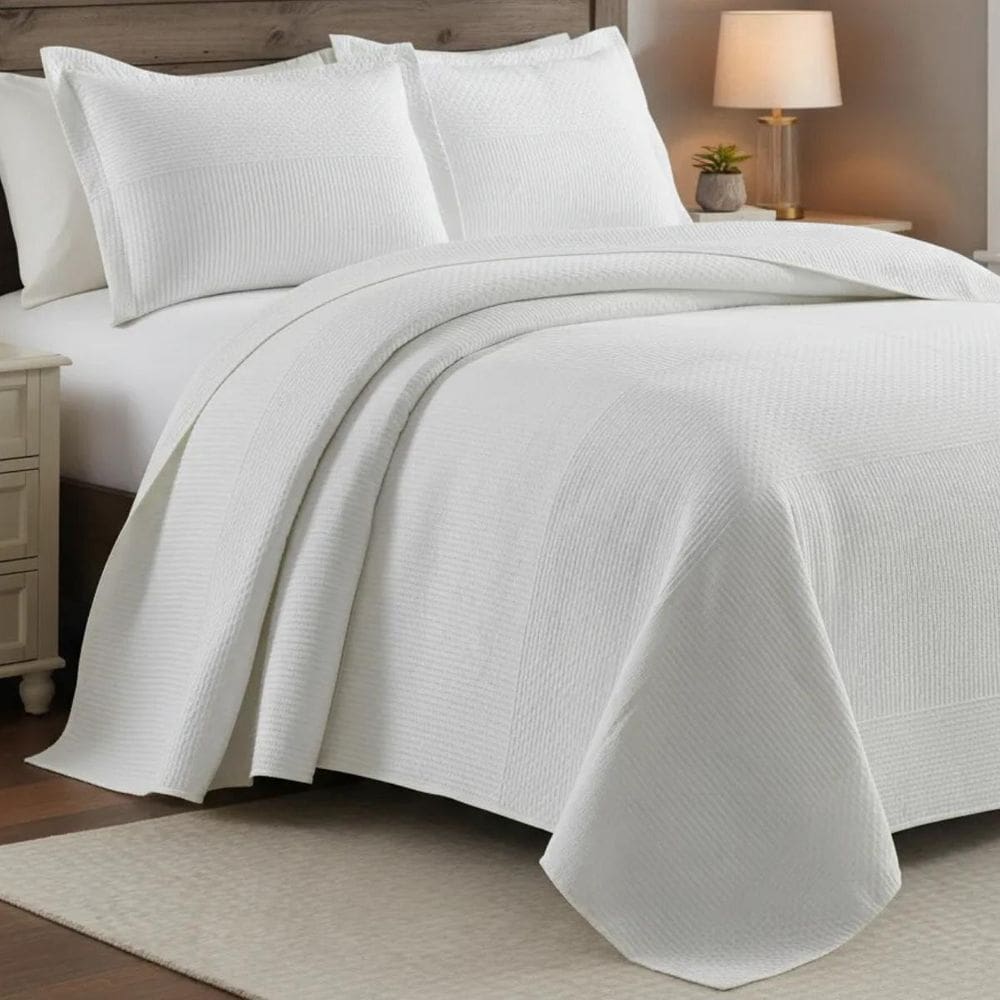 Cobre Leito King Size Algodão Lauryn Bordado Super Luxuoso