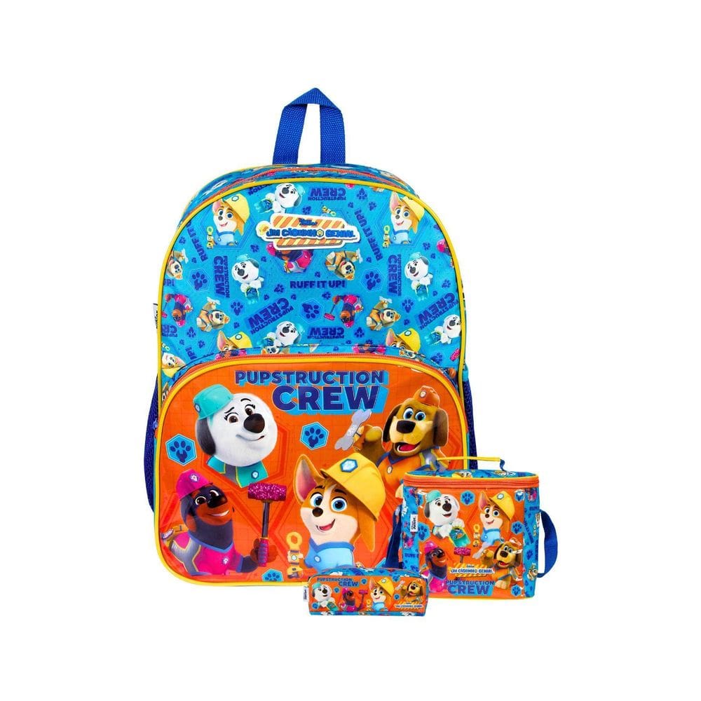 Kit Um Cãozinho Genial Mochila Costas + Lancheira + Estojo