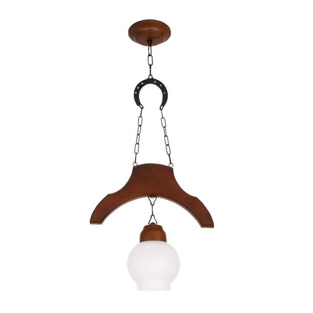 Pendente Sela de Cavalo Envelhecido 1 Lâmpada 931E - Luminárias Müller