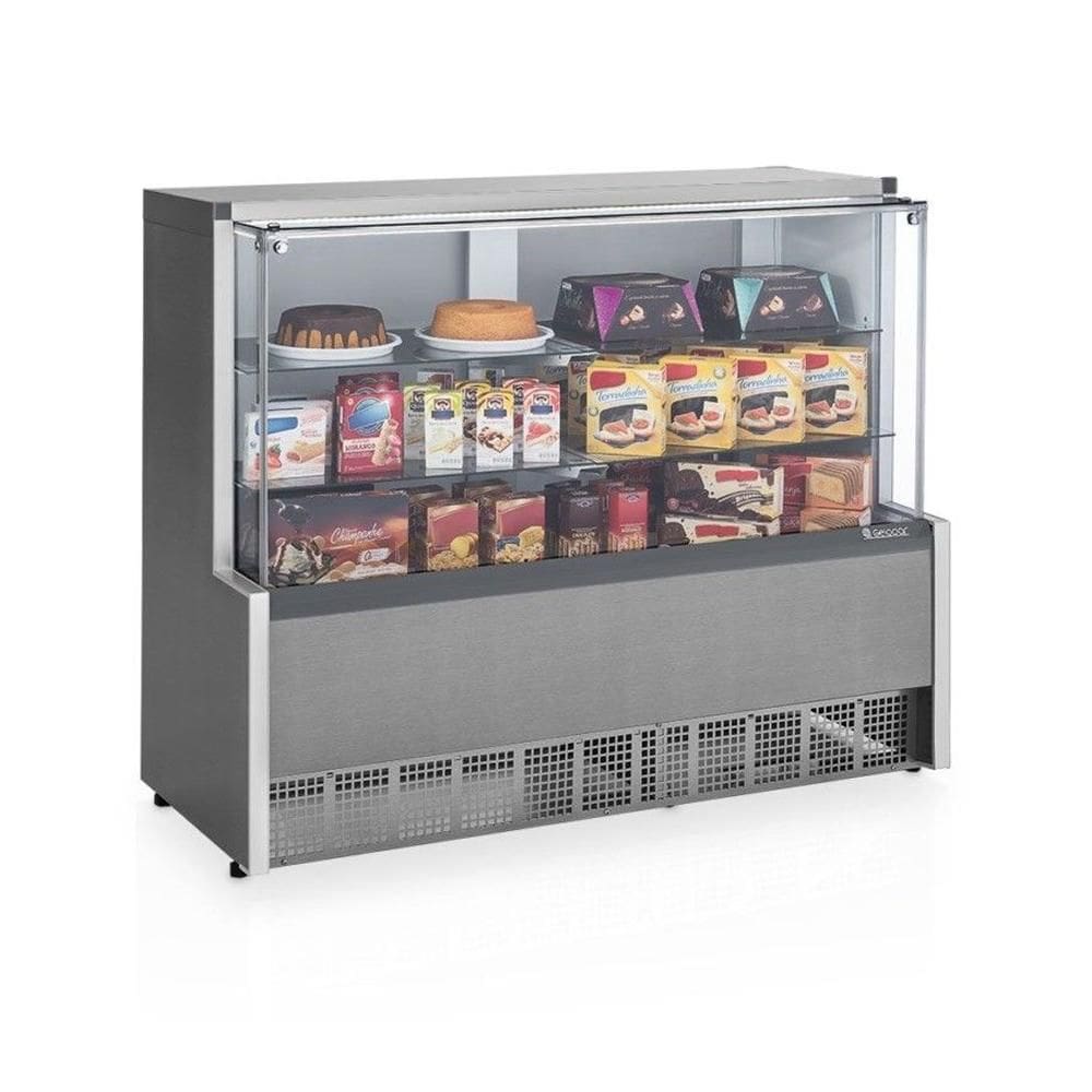 Vitrine Neutra Gelopar Inox 1,4m Bivolt MPNA-140R
