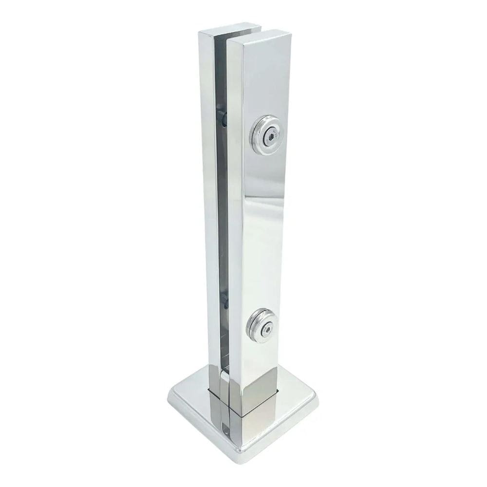 2X Kit 10 Coluna Torre Pinça 40 Cm Em Aço Inox Polido
