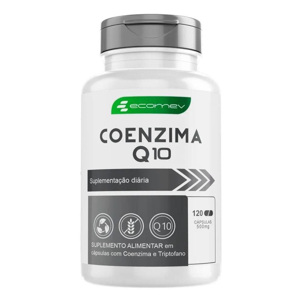 2X Coenzima Q10 Ubiquinol Puro + Absorção 500Mg 120Cáps Ecom