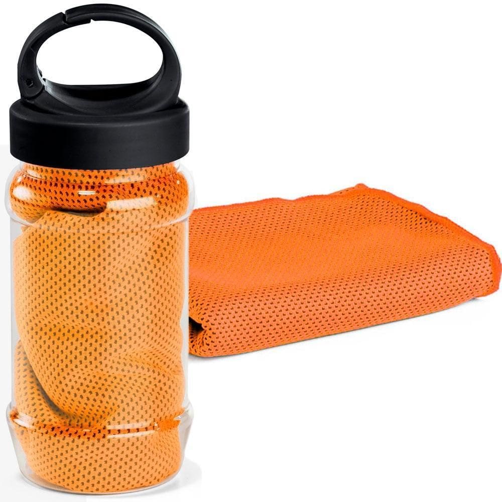 Toalha Esportiva Gelada Refrescante Topget - Laranja