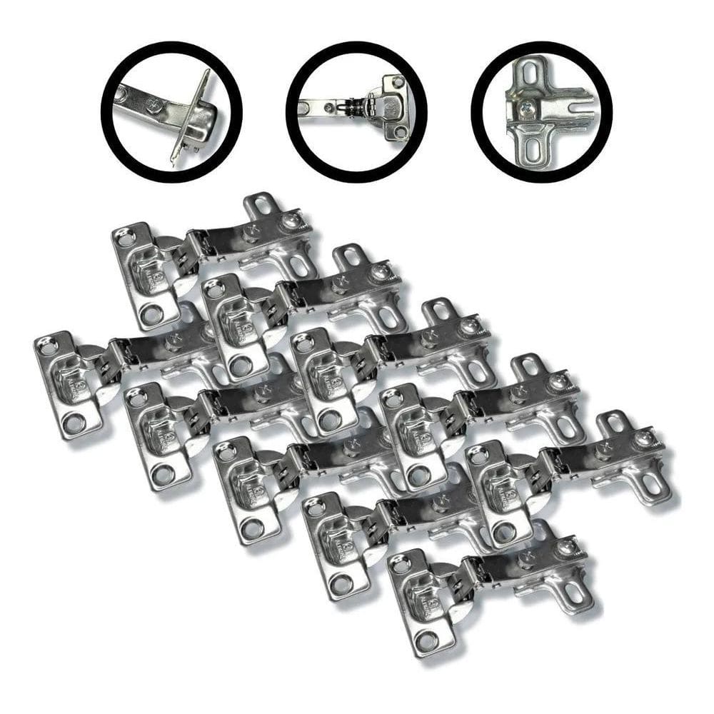 30X Dobradiça Curva Armário Cozinha Guarda Roupa Móveis 26Mm