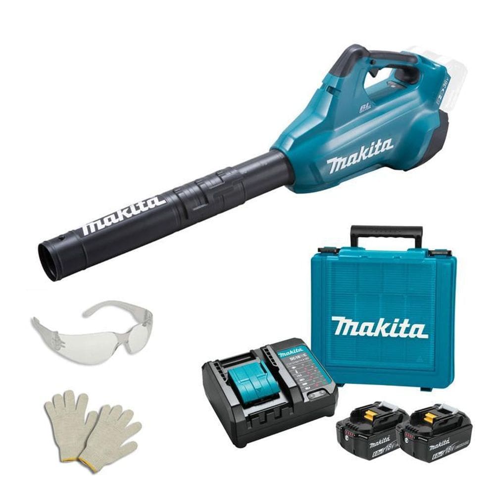 Soprador Folhas Dub362Z 36V Makita + Kit 2Bat 6A + Carreg Bv
