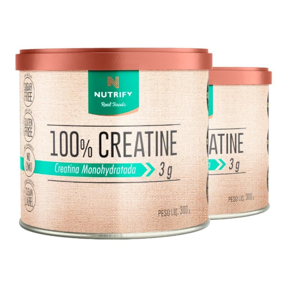 Kit 2 Creatine 100% Creatina Monohidratada Nutrify 300G