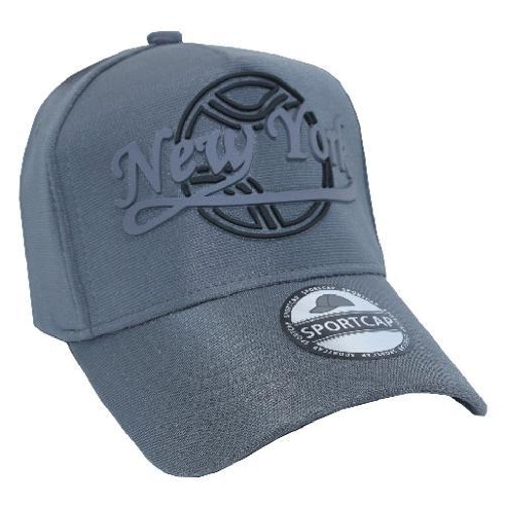 Bone New York Ny Logo Emborrachado Chapeu Beisebol Aba Curva