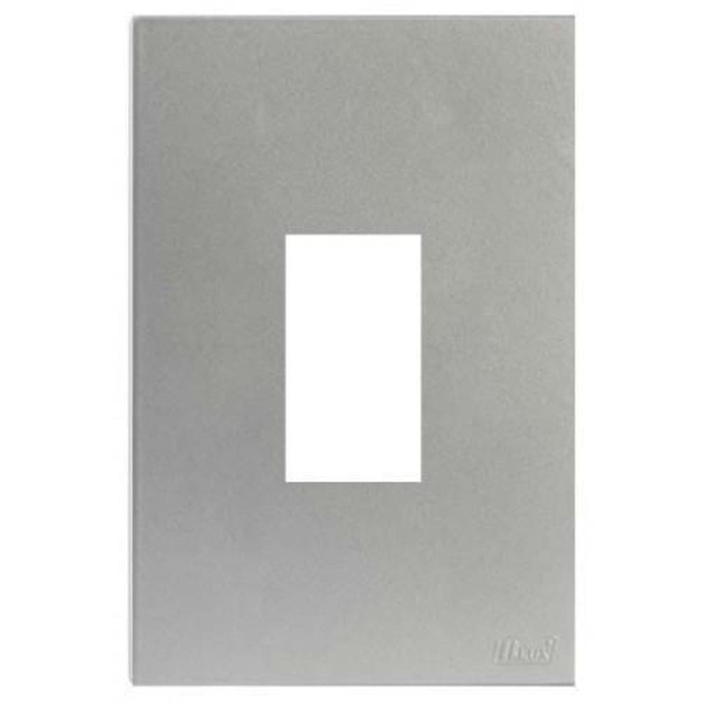 Placa Para 1 Modulo Vertical Com Suporte 4X2 Brs12402-8Pr.