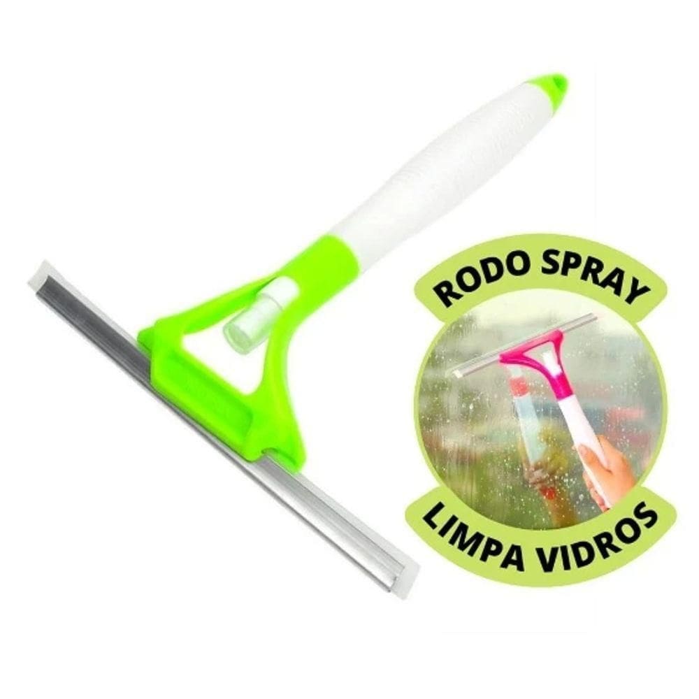 Rodo Limpa Vidros Spray Recipiente Borrifador Rodinho