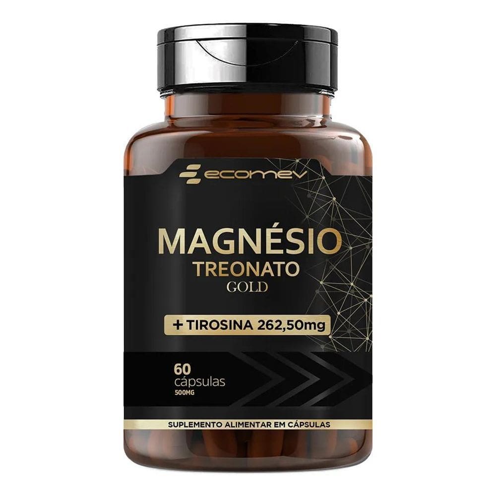 2X Magnesio Treonato + L Tirosina Puro Concentrado 500Mg 60C