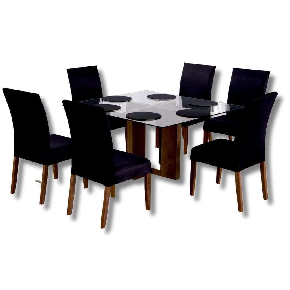 Kit 4 Capas De Cadeira Lisas Elásticas Protetoras Laváveis