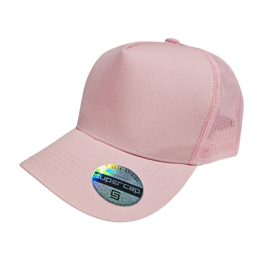 Boné Aba Curva Trucker Frente Americana Sarja Supercap 26426