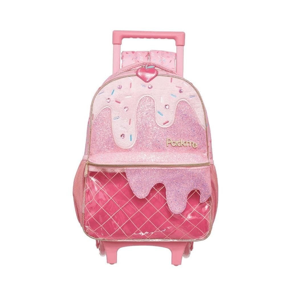 Mochila de Rodinhas Pacific Com Alça Pack Me Gelato Rosa