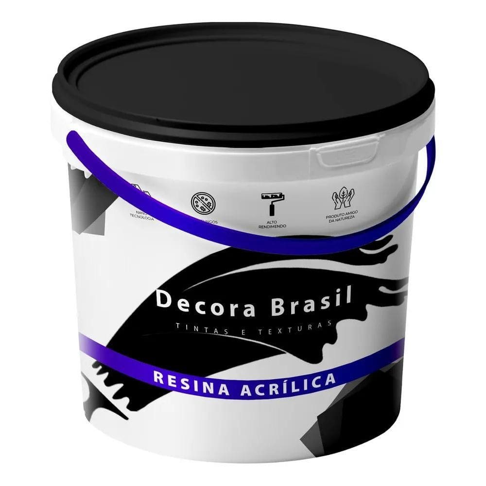 2X Resina Acrílica Base Água 3,6L Decora Brasil Cor Incolor