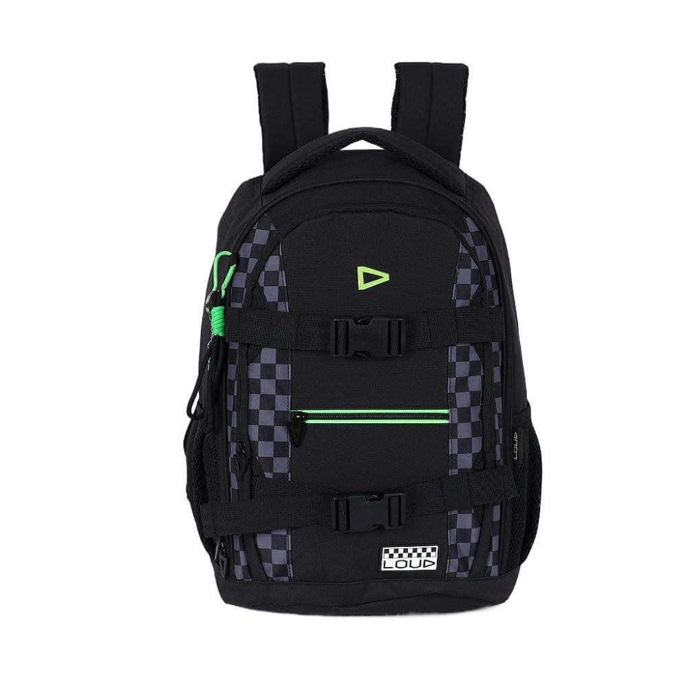 Mochila de Costas Luxcel Loud Xadrez Preto