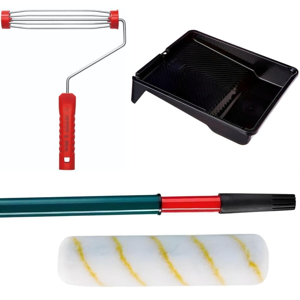 Rolo 23Cm+ Suporte 23Cm + Bandeja 2,7L + Cabo Extensor 2M