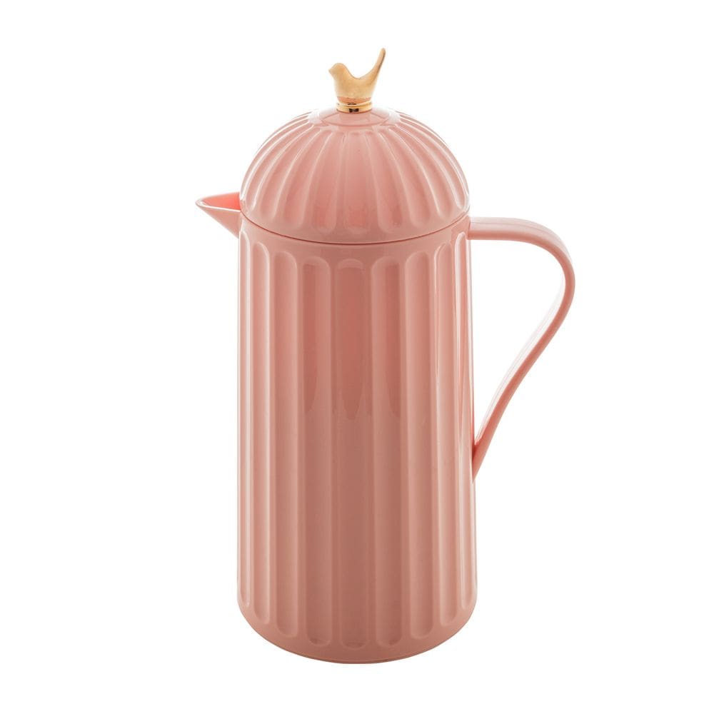 Garrafa Térmica de Plástico para Café/Chá Bird Rosa 1 Litro Wolff