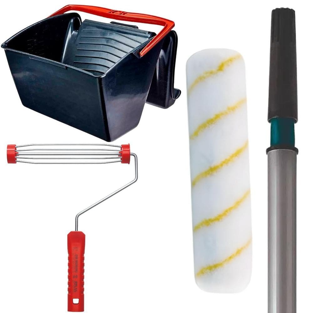 Caçamba 12L + Rolo 23Cm + Suporte Garfo 23Cm + Cabo 3M