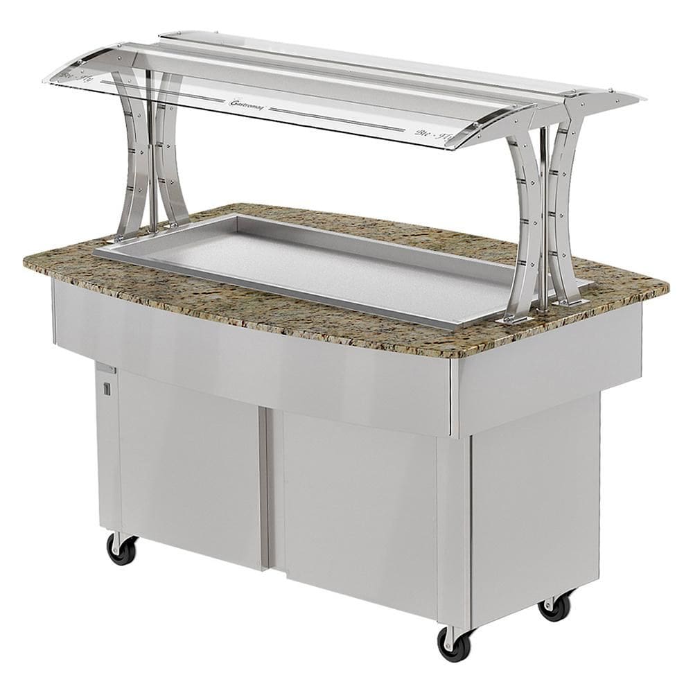 Buffet Refrigerado Gastromaq Linha GFly Granito Amarelo 8 Cubas 220V BTR 8 GFLY