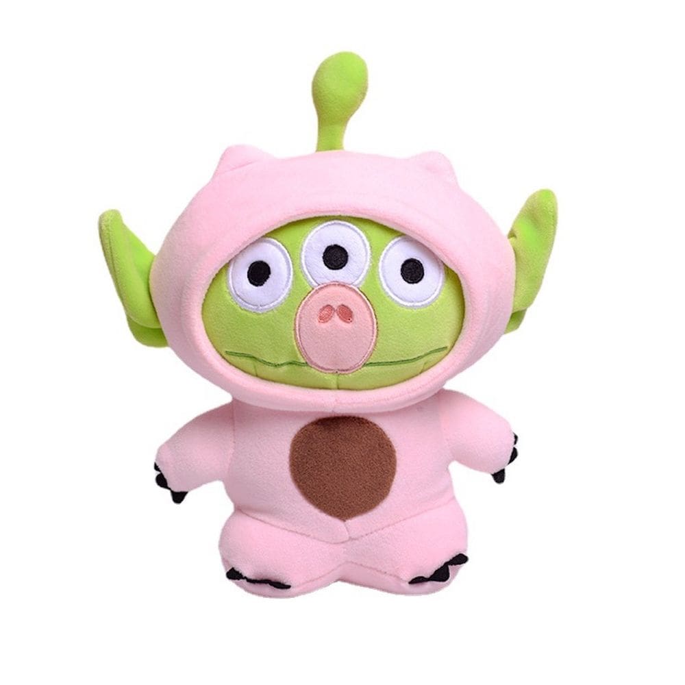 Boneca de brinquedo de pelúcia rosa e verde Alien 20cm Anime