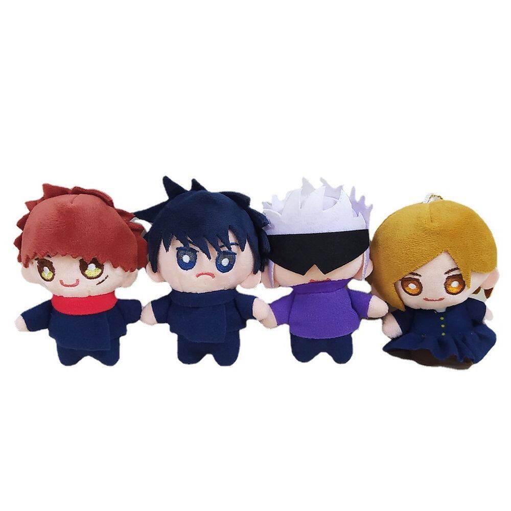 Boneca de pelúcia, 4 unidades/conjunto Jujutsus Kaisens Ani 10 cm