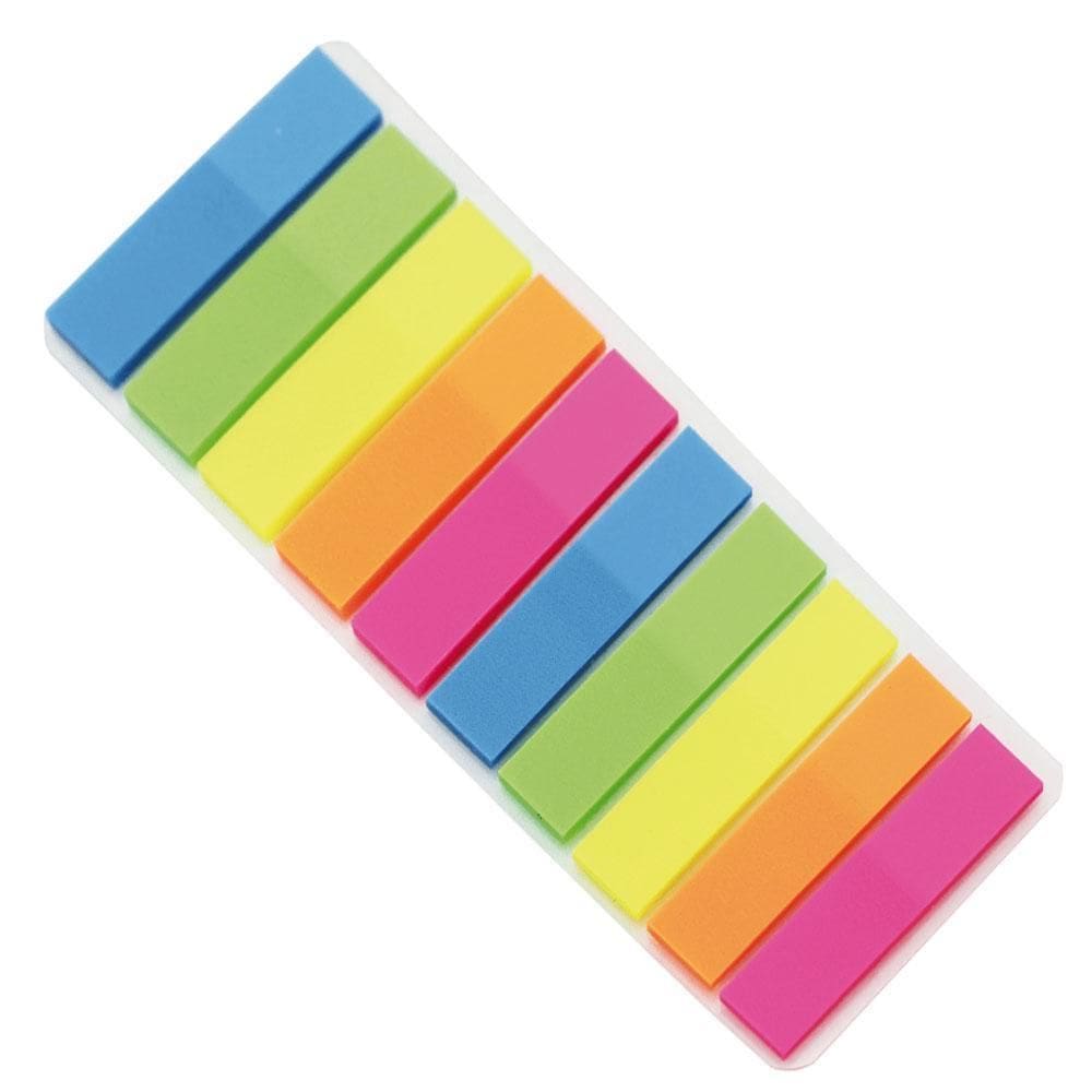 Marcador Auto Adesivo Cores Neon 250 Unidades Kit