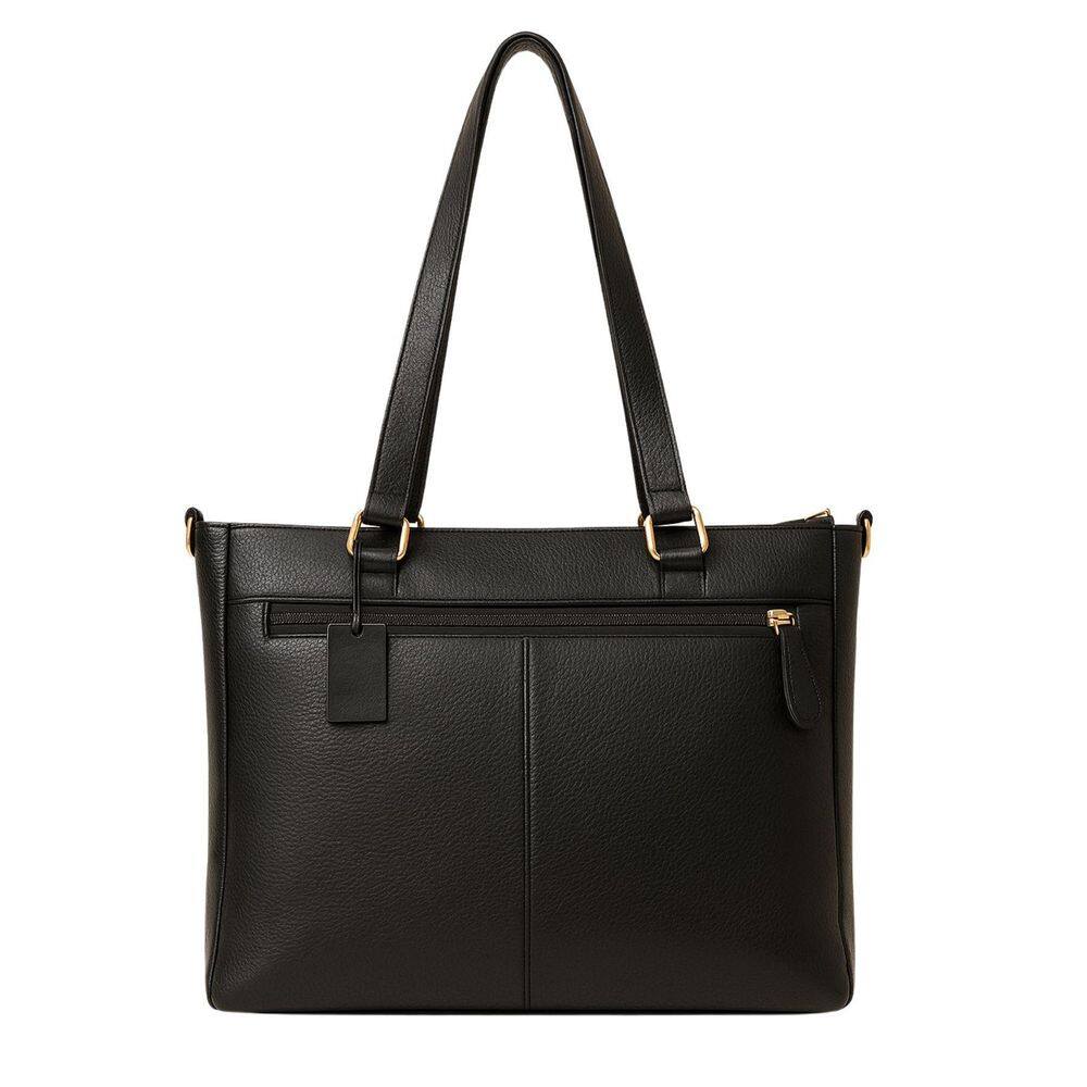 Bolsa de Couro Ombro Transversal Luxo Bee - Preto