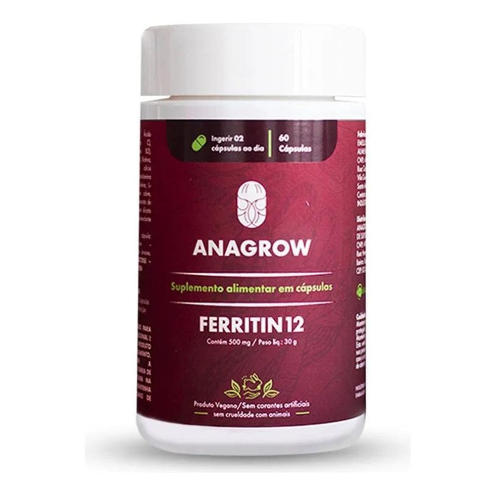 2X Vitamina Para Queda De Cabelo Ferritin12 - 60 Cápsulas Se